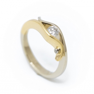 Vereničko prstenje od belog i roze zlata