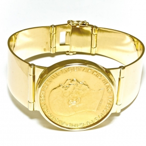 Muška narukvica sa dukatom